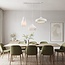 Modern white pendant lamp in Wabi-Sabi style, 3-light - Kaze