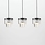 3-light pendant light with glass crystals - Kristi