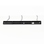 3-light pendant light with glass crystals - Kristi