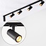 Modern 1.5 metre single-phase track lighting system with Jazz spotlights - ceiling lights