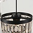 3-light pendant light Kristos with glass crystals