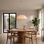 Lotta pendant light with fabric shade - off-white