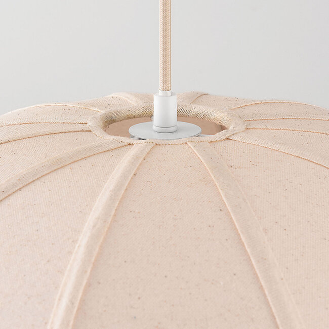 Pendant light Lotta with fabric shade - off-white