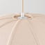 Lotta pendant light with fabric shade - off-white