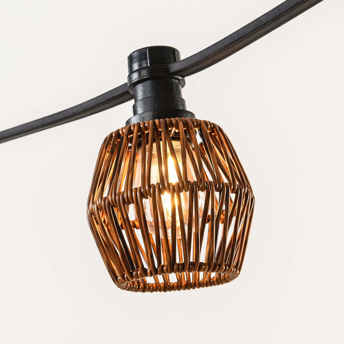 Festoon lighting sets with caps