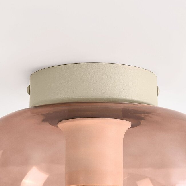 Ceiling light Soli beige with ombre glass