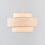 Tonio pendant light with layered fabric shade