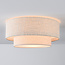 Ceiling light Tango with layered fabric shade