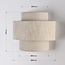 Wall light Tanja with layered fabric shade
