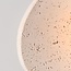 Lucio wall light in travertine (natural stone) with glass globe