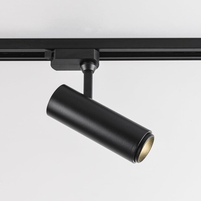 Modern 3-metre single-phase track lighting system with Jazz spotlights - ceiling lights