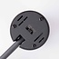 Modern 3-metre single-phase track lighting system with Jazz spotlights - ceiling lights