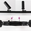 Modern 3-metre single-phase track lighting system with Jazz spotlights - ceiling lights