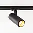 Modern 3-metre single-phase track lighting system with Jolie spotlights - ceiling lights