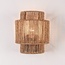 Navira wall light made of hand-woven paper rope - natural