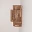 Navira wall light made of hand-woven paper rope - natural