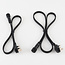 Festoon light set with 1W LED bulbs with opal-white covers