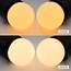 Festoon light set with 1W LED bulbs with opal-white covers