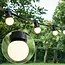 Festoon light set with 1W LED bulbs with opal-white covers
