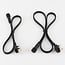Festoon set including shades in sand beige rattan look with 1W LED bulbs