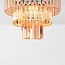 3-light ceiling light with amber glass crystals - Kristel