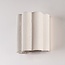 Wall light Masja with pleated linen shade