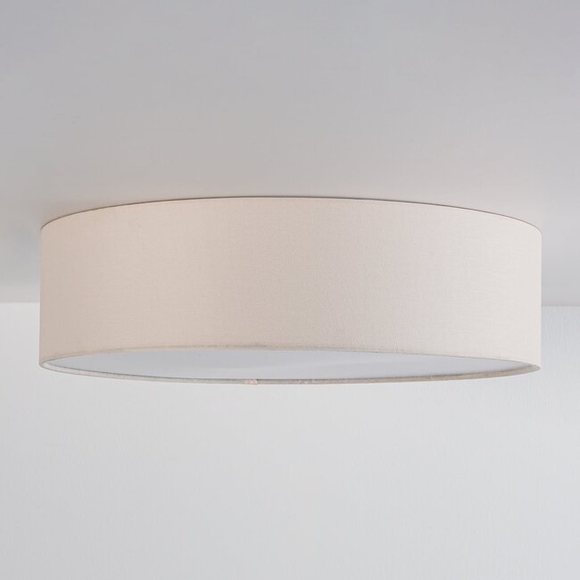 Ceiling light Jantine with fabric shade - beige