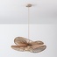 Janah Pendant Light with Hand-Woven Paper Shades - Beige