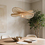 Pendant light Janah with hand-woven paper shades - beige