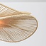 Pendant light Janah with hand-woven paper shades - beige