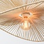 Pendant light Janah with hand-woven paper shades - beige