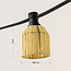 Prikkabel kap in rotanlook in zandbeige