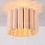 ceiling light Celie - pleated linen shade in beige