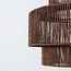 pendant light Sumi in paper - dark brown