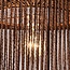 pendant light Sumi in paper - dark brown