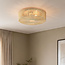 Robian ceiling light with hand-woven paper rope shade - beige
