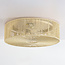 Robian ceiling light with hand-woven paper rope shade - beige