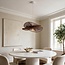 Pendant light Janah with hand-woven paper shades - white
