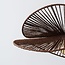 Pendant light Janah with hand-woven paper shades - white