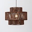 Sumi pendant light with hand-woven shade – brown