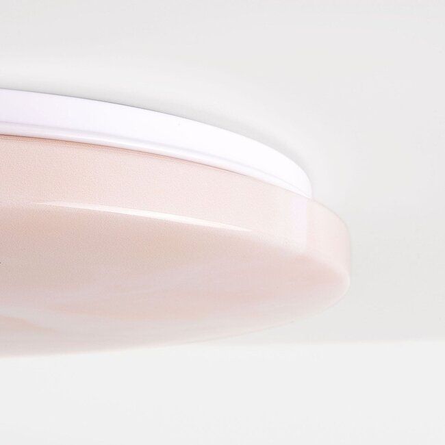 3-step dimmable LED ceiling light Corinda with dark marble look - white