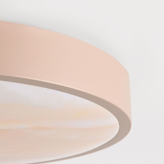 3-step dimmable LED ceiling light Sarinda with marble effect - taupe