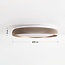 3-step dimmable LED ceiling light Terinda white with ribbed effect and gold detail