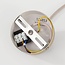 Pendant light Sikara with natural linen shade- Ø80