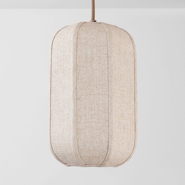 Pendant light Medina with 5 linen shades - Taupe