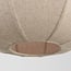 Pendant light Stefia with large beige linen shade - taupe