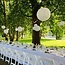 White nylon outdoor lantern