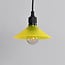 Shade for festoon bulbs in yellow