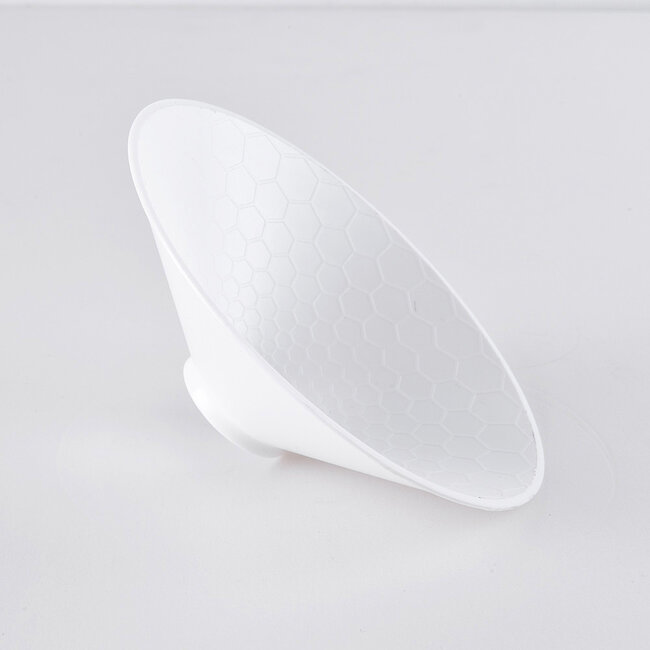 Shade for festoon bulbs in white