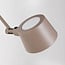 Wall lamp Mellow in taupe with adjustable arm and two-way light